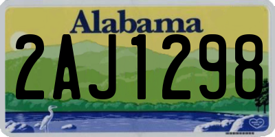 AL license plate 2AJ1298