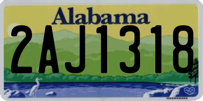 AL license plate 2AJ1318
