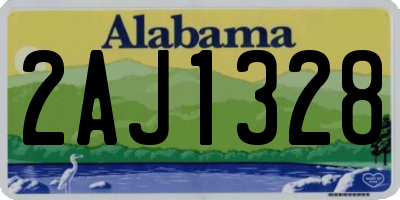 AL license plate 2AJ1328