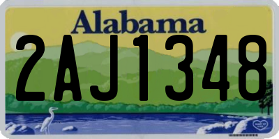 AL license plate 2AJ1348