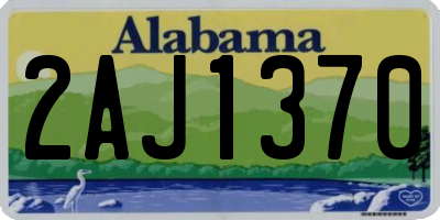 AL license plate 2AJ1370
