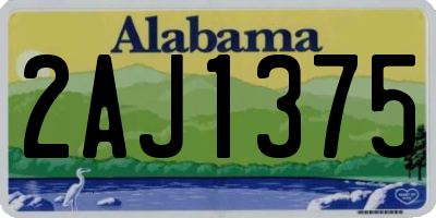 AL license plate 2AJ1375