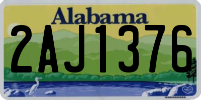 AL license plate 2AJ1376