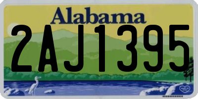 AL license plate 2AJ1395