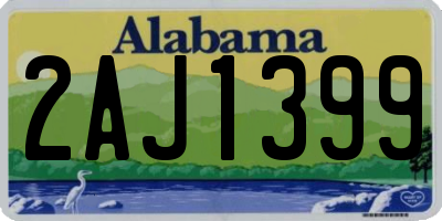 AL license plate 2AJ1399