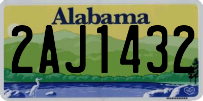 AL license plate 2AJ1432
