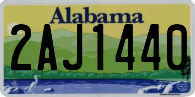 AL license plate 2AJ1440