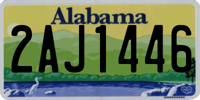 AL license plate 2AJ1446