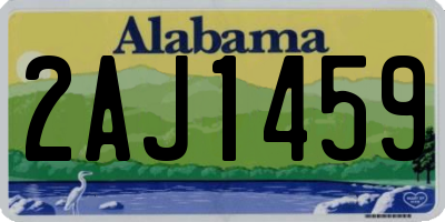 AL license plate 2AJ1459
