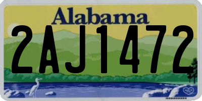 AL license plate 2AJ1472