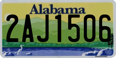AL license plate 2AJ1506