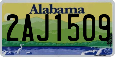 AL license plate 2AJ1509