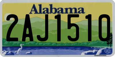 AL license plate 2AJ1510