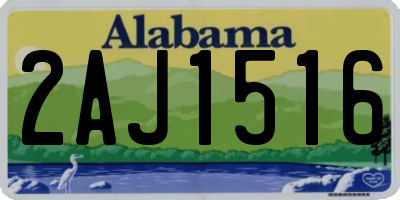 AL license plate 2AJ1516
