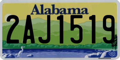 AL license plate 2AJ1519