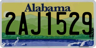 AL license plate 2AJ1529