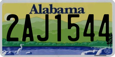 AL license plate 2AJ1544