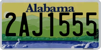 AL license plate 2AJ1555