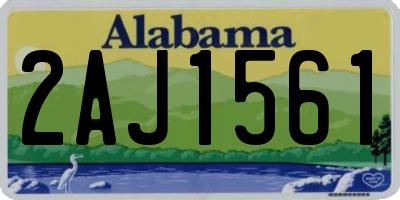 AL license plate 2AJ1561