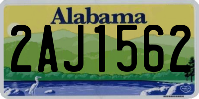 AL license plate 2AJ1562