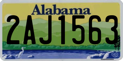 AL license plate 2AJ1563