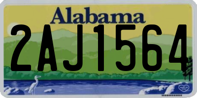AL license plate 2AJ1564