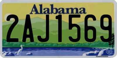 AL license plate 2AJ1569