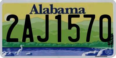 AL license plate 2AJ1570