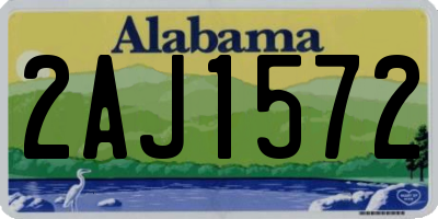 AL license plate 2AJ1572