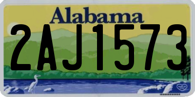 AL license plate 2AJ1573