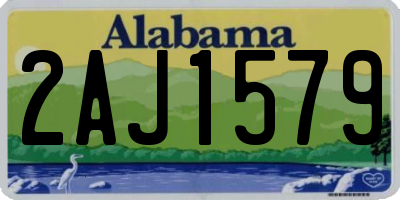 AL license plate 2AJ1579