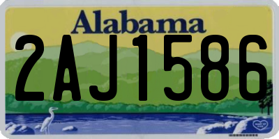 AL license plate 2AJ1586