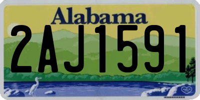 AL license plate 2AJ1591