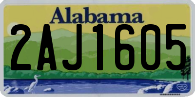 AL license plate 2AJ1605