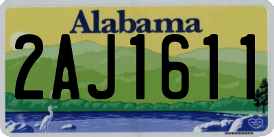 AL license plate 2AJ1611