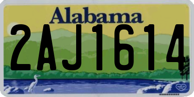 AL license plate 2AJ1614