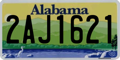 AL license plate 2AJ1621