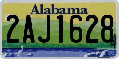 AL license plate 2AJ1628