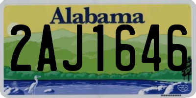 AL license plate 2AJ1646