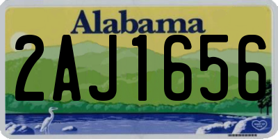 AL license plate 2AJ1656