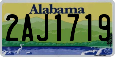 AL license plate 2AJ1719