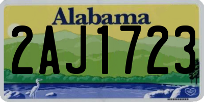 AL license plate 2AJ1723
