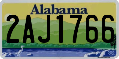 AL license plate 2AJ1766
