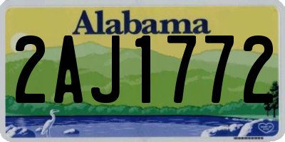 AL license plate 2AJ1772