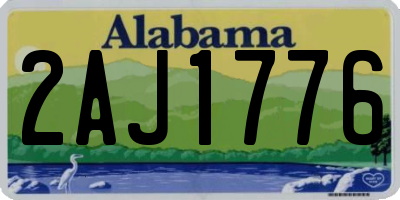 AL license plate 2AJ1776
