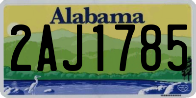 AL license plate 2AJ1785