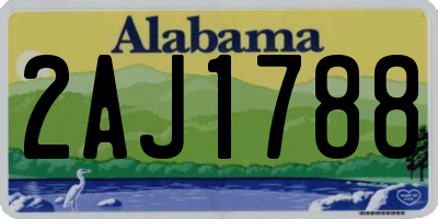 AL license plate 2AJ1788