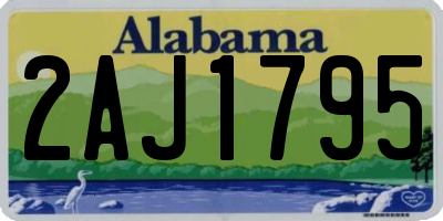 AL license plate 2AJ1795