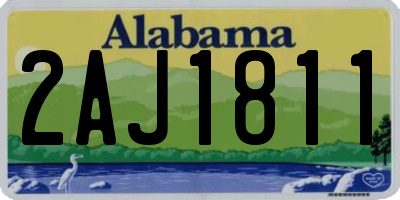 AL license plate 2AJ1811