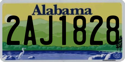 AL license plate 2AJ1828